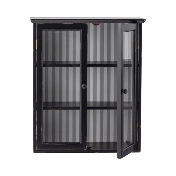 Vitrină neagră din lemn de brad suspendată 51,5x66,5x22,5 cm Hazem – Bloomingville-image-2