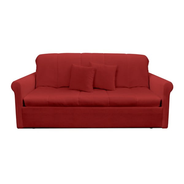 Canapea extensibilă cu 3 locuri 13Casa Greg, roșu