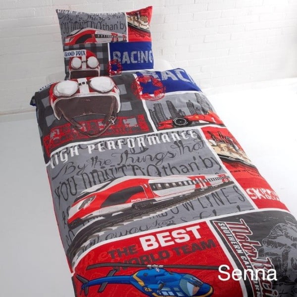 Lenjerie de pat din bumbac pentru copii Ekkelboom Senna, 140 x 200 cm