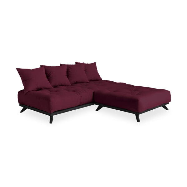 Canapea Karup Design Senza Black/Bordeaux, roșu închis-image-3