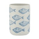 Suport ceramică pentru periuțe de dinți Wenko Aquamarin, alb - albastru