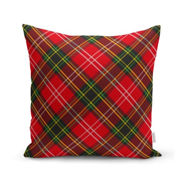 Set 4 fețe de pernă și un napron de masă cu model de Crăciun Minimalist Cushion Covers Nordic Knit-image-1