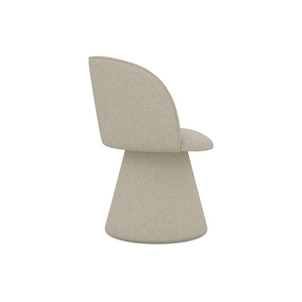 Scaun de sufragerie bej tapițat Maia – Makamii-image-3