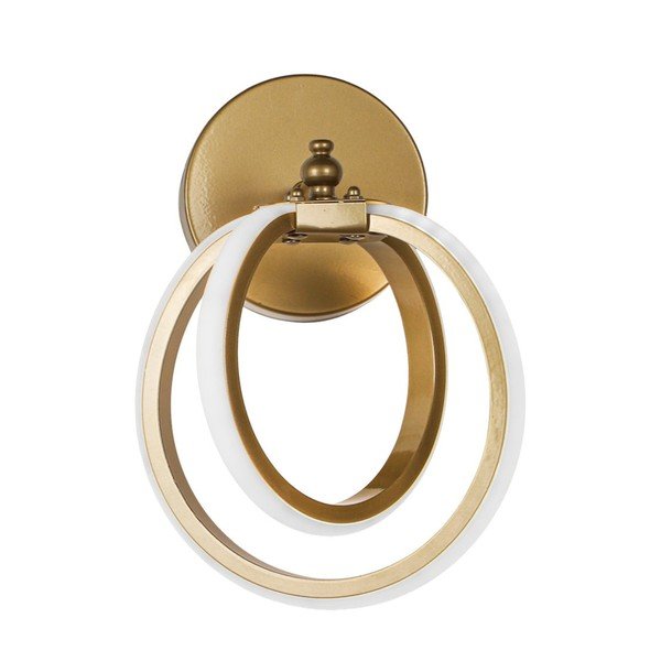 Aplică de perete bronz LED din metal Sezen – Squid Lighting