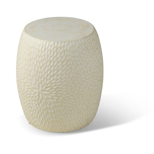 Măsuță auxiliară de grădină Bonami Selection Dalia, ø 40 cm, alb-image-2