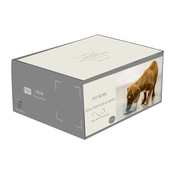 Bol pentru animale din sticlă pentru animale de companie ø 14,5 cm – Ego Dekor-image-1