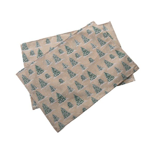 Suporturi pentru farfurii 2 buc. din material textil 32x45 cm  cu model de Crăciun – Dakls