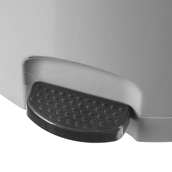 Coș de gunoi gri cu pedală din plastic 3 l – Orion-image-1