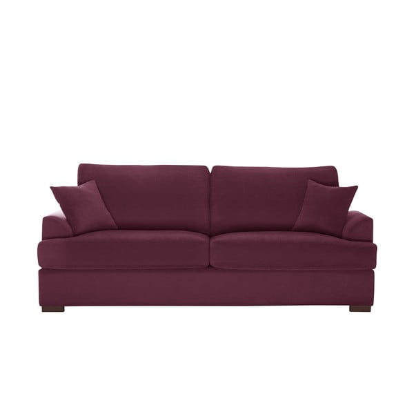 Canapea cu 3 locuri Jalouse Maison Irina, roșu violet