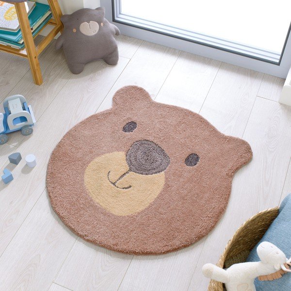 Covor pentru copii Flair Rugs Bear Face, ø 70 cm-image-4