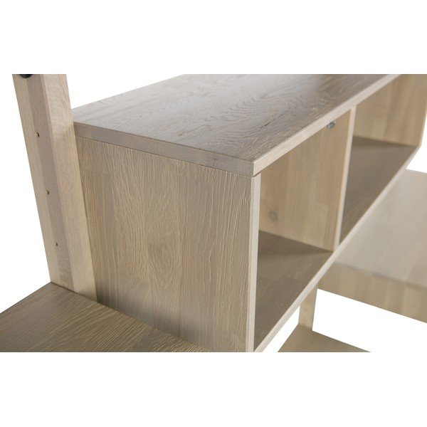 Constucție/bibliotecă din lemn de stejar pentru perete WOOOD Gyan-image-1