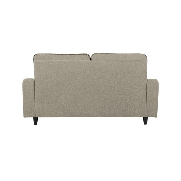 Canapea cu 2 locuri Kooko Home Salsa, gri - maro-image-4
