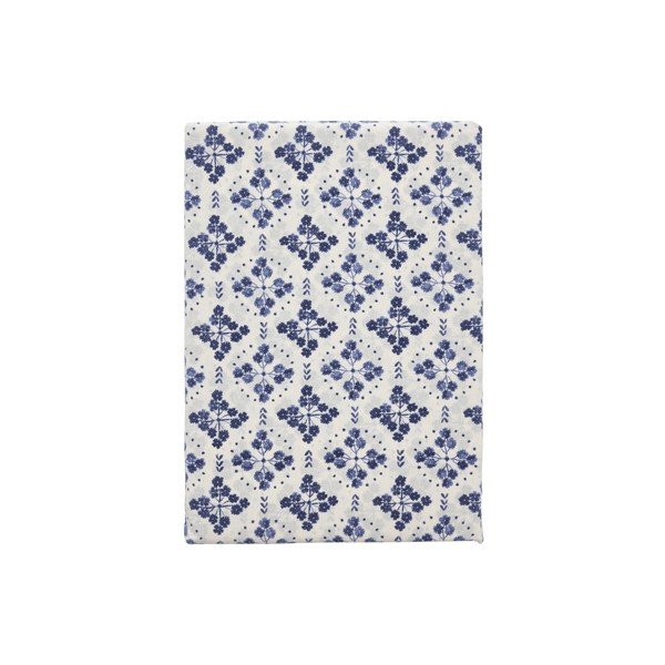 Lenjerie de pat albă/albastră din bumbac pentru pat de o persoană 140x200 cm Heirloom – Södahl-image-3