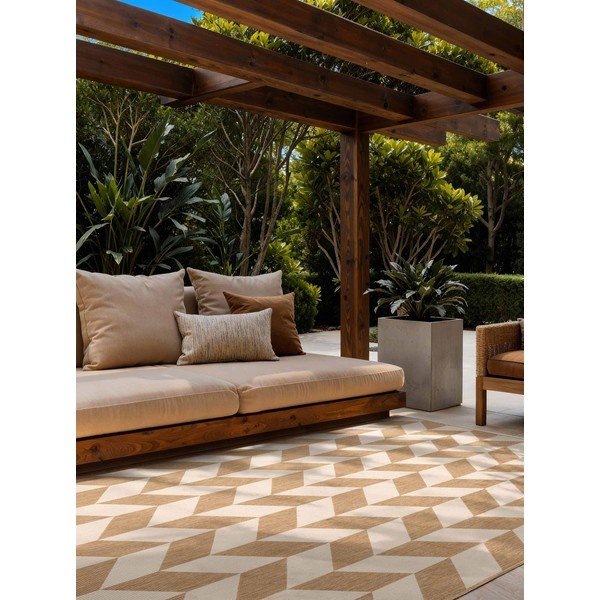 Covor pentru exterior și interior crem/în culoare naturală 120x170 cm Haringey Terrick – Ted Baker-image-1