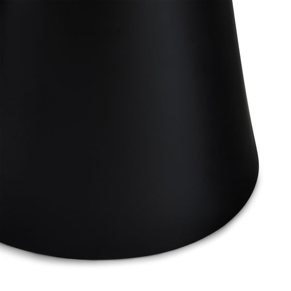 Măsuță de cafea neagră/gri închis cu blat cu aspect de marmură ø 60 cm Tango – Furnhouse-image-2