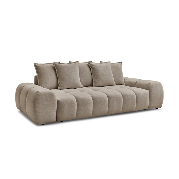 Canapea taupe cu tapițerie din chenille 278 cm Everest – Bobochic Paris-image-3