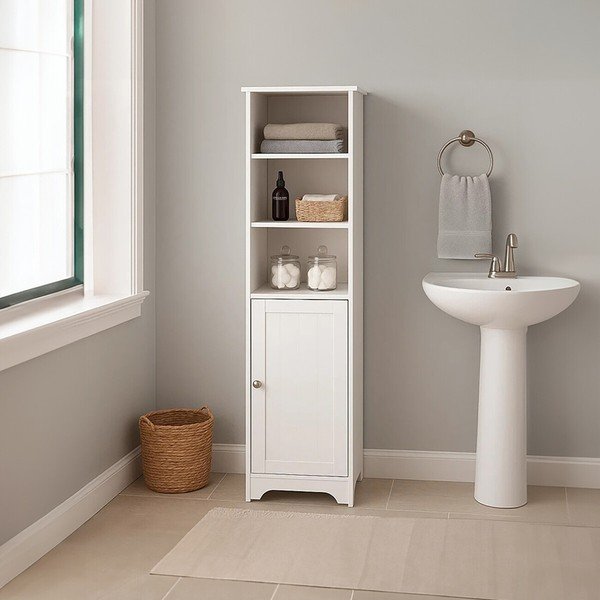 Dulap alb 40x160x38 cm Portern – Premier Housewares-image-1