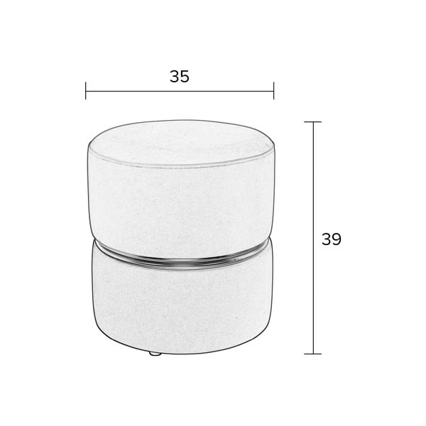 Taburet verde-turcoaz cu tapițerie din catifea Bubbly – White Label-image-3