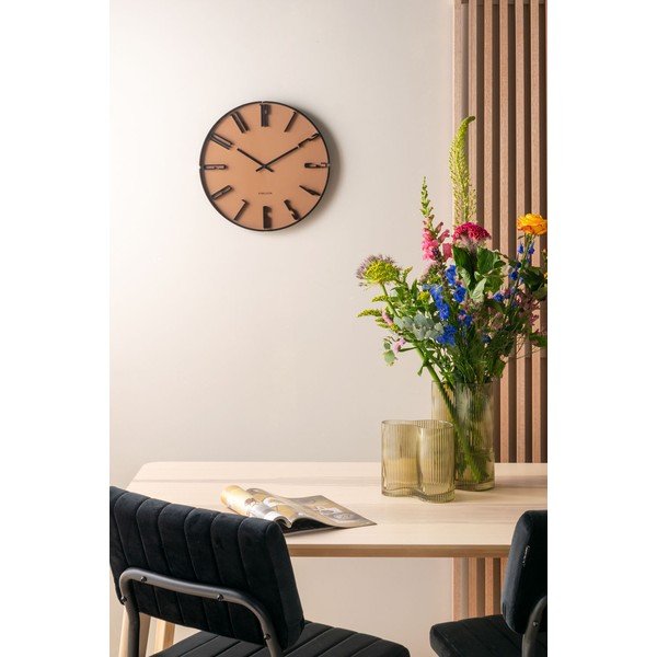 Vază din sticlă PT LIVING Wave, înălțime 18 cm, maro deschis-image-1