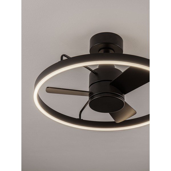 Plafonieră negru-mat LED cu intensitate reglabilă din metal Lunair – Nova Luce-image-3