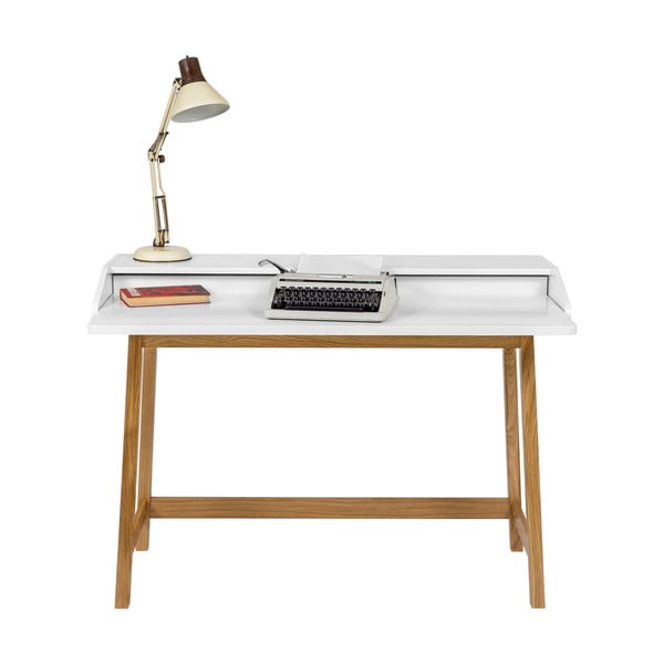 Birou cu blat alb Woodman St. James, alb-natural-image-4