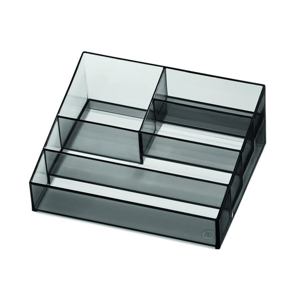 Organizator de baie negru mat pentru cosmetice din plastic reciclat Nail Station – iDesign-image-2