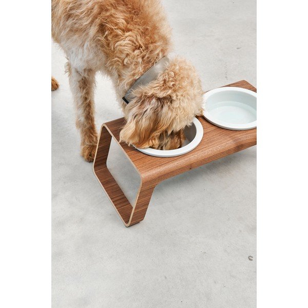 Set boluri cu suport pentru câini Desco Walnut S – MiaCara-image-3