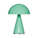 Veioză verde-mentă LED cu intensitate reglabilă (înălțime 20 cm) Mush – Hübsch