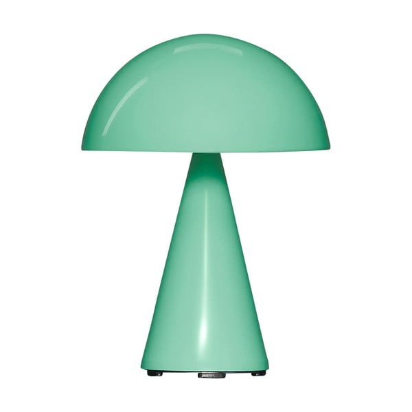 Veioză verde-mentă LED cu intensitate reglabilă (înălțime 20 cm) Mush – Hübsch