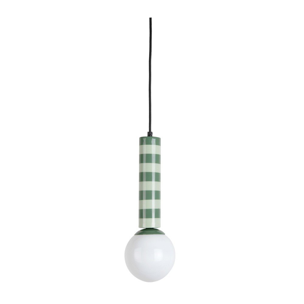 Lustră verde din metal ø 12 cm Rayado – Leitmotiv