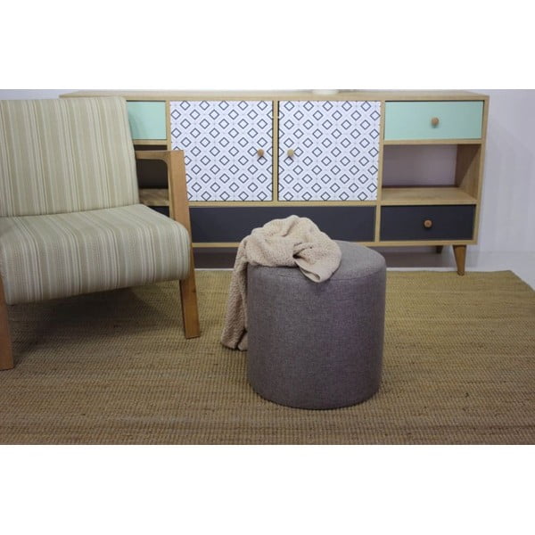 Taburet gri Silindir – Balcab Home-image-2