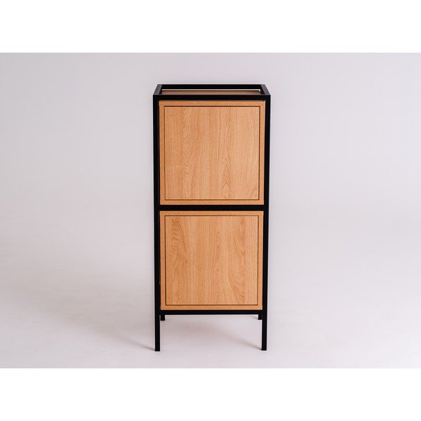 Dulap negru în decor stejar 45x102 cm Skap - CustomForm-image-4