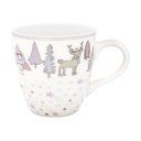 Cană din gresie ceramică Green Gate Kids. alb - roz