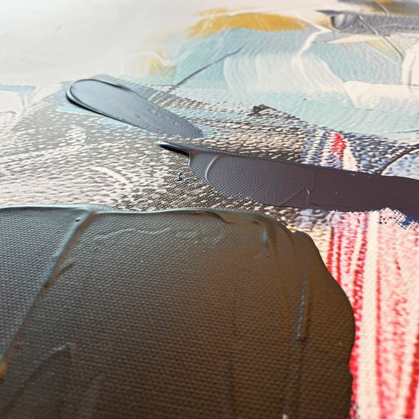 Tablou cu detalii pictate manual 70x100 cm Cro – Styler-image-3