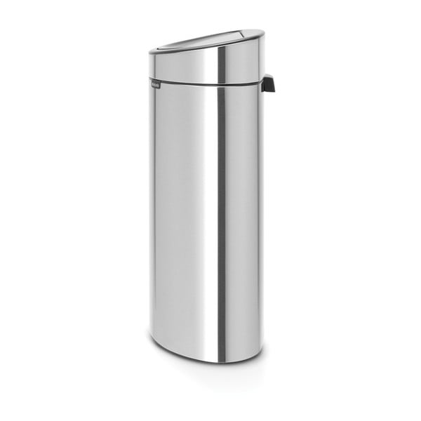 Coș de gunoi argintiu mat cu senzori de atingere din oțel 40 l Touch Bin – Brabantia-image-2
