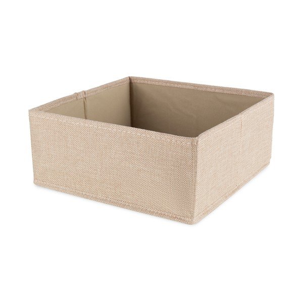 Cutie de depozitare bej din material textil 28x12x12 cm Sandy – Compactor