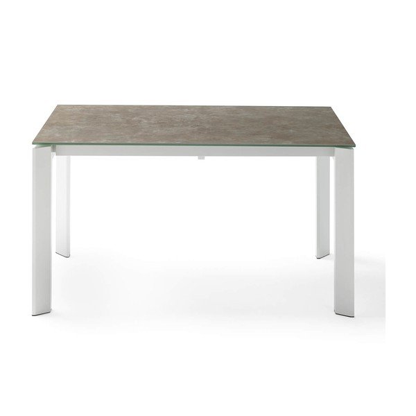 Masă extensibilă sømcasa Tamara, lungime 160/240 cm, maro - alb-image-1
