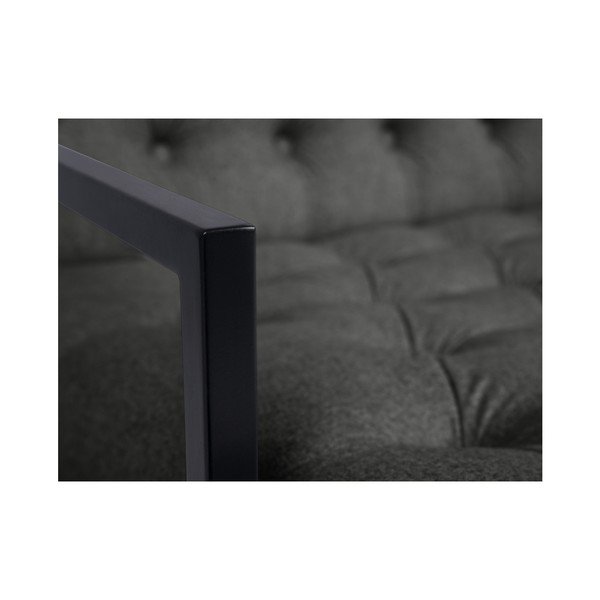 Fotoliu Mazzini Sofas Aster, gri închis-image-1