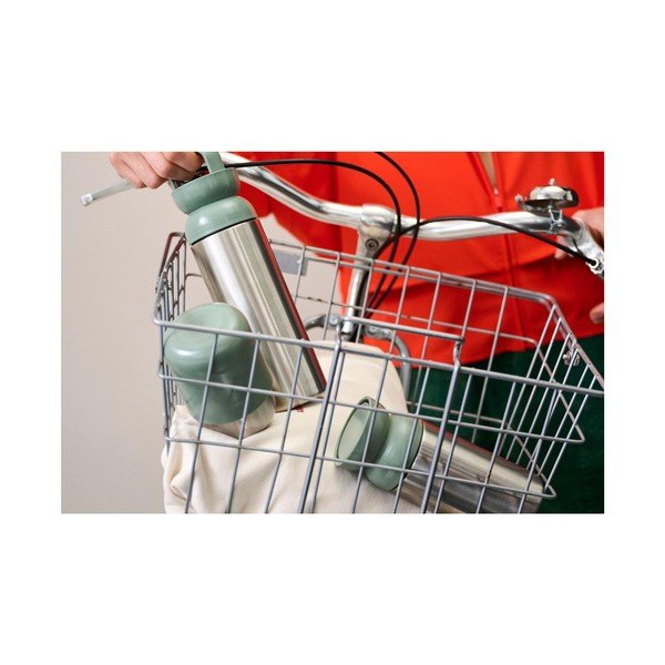 Sticlă termică argintie/verde salvie din oțel inoxidabil 500 ml Ellipse – Mepal-image-3