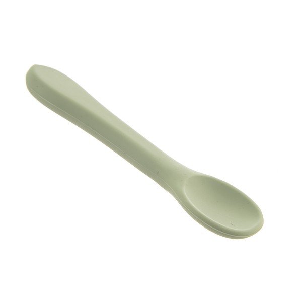 Lingură pentru copii verde salvie din silicon – Orion-image-2