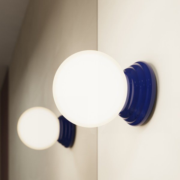 Aplică de perete albastră din ceramică ø 12 cm Farsa – Sollux-image-2