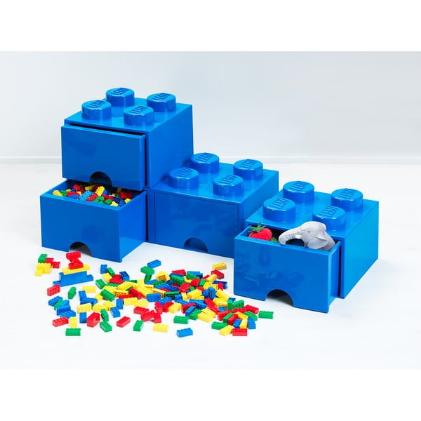 Cutie cu sertar pentru birou LEGO®, 31 x 16 cm, albastru-image-2