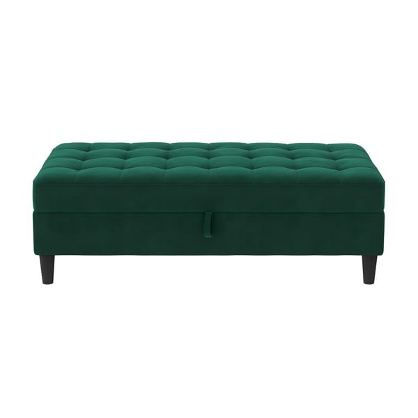 Taburet verde cu tapițerie din catifea Presley – Støraa