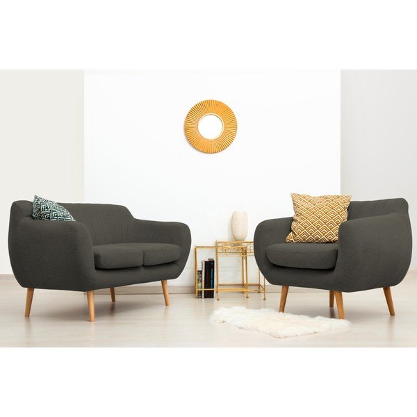 Fotoliu Vivonia Kennet, gri închis-image-1