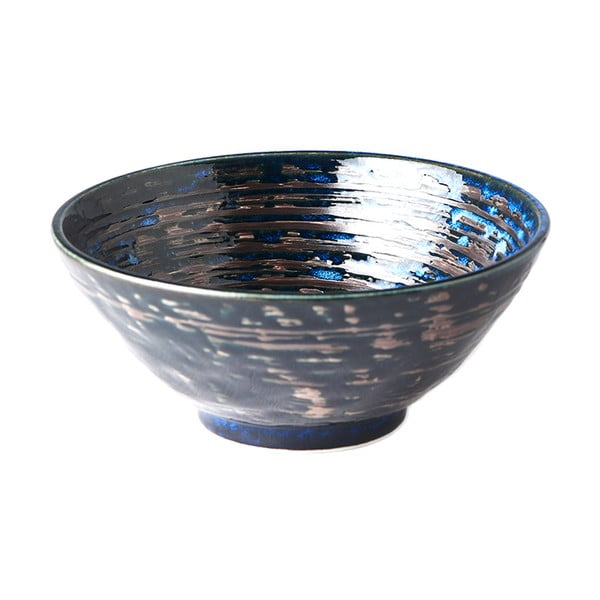 Bol din ceramică MIJ Copper Swirl, ø 20 cm, albastru închis