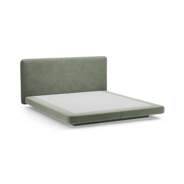Pat matrimonial verde tapițat 160x200 cm Linea – Micadoni -image-2