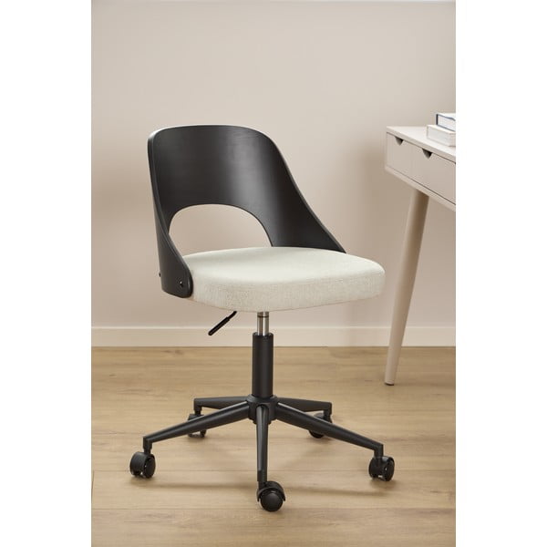 Scaun de birou negru-bej Lucy – Actona-image-2