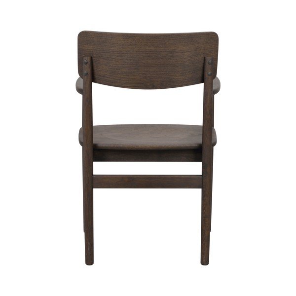 Scaun de dining maro închis din lemn de stejar Maidstone – Rowico-image-3