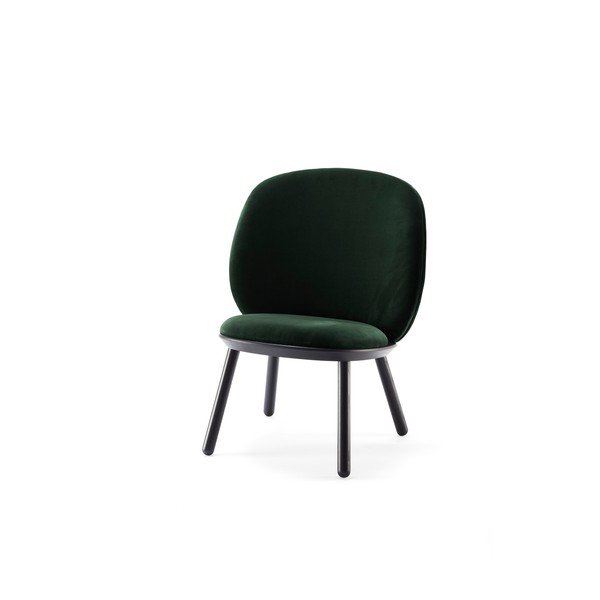 Scaun tapițat din catifea EMKO Naïve, verde-negru-image-2
