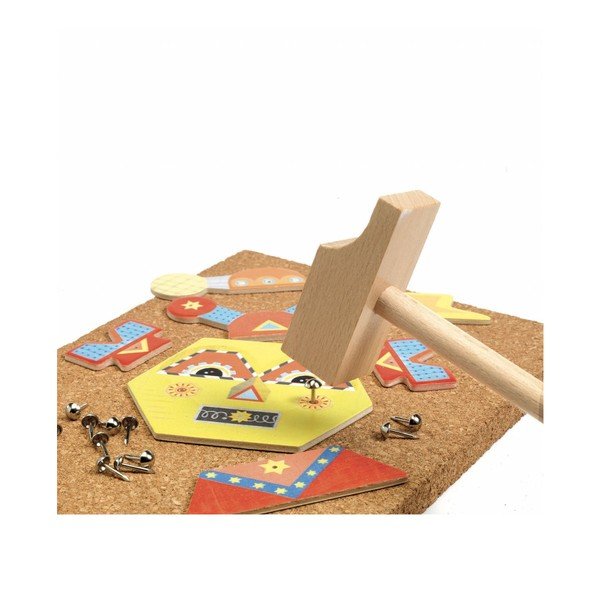 Joc de ciocănit pentru copii Djeco Robots-image-1